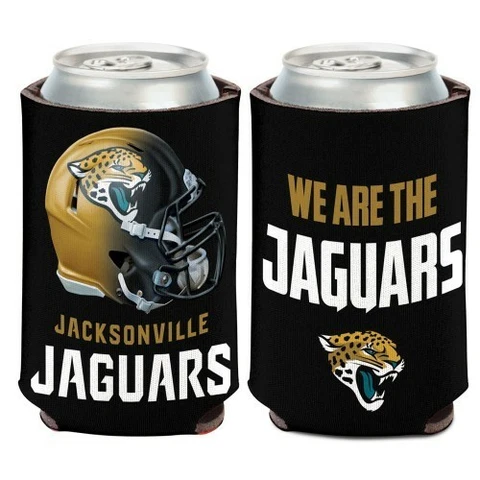 JACKSONVILLE JAGUARS 2 SIDED SOFT FOAM CAN BOTTLE COOZIE COOLER KOOZIE HOLDER Cover