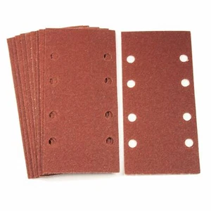120 Grit (Medium) Sanding Sheet 1/3 Sander 93mm x 190mm Hook and Loop 10 Pack - Picture 1 of 1