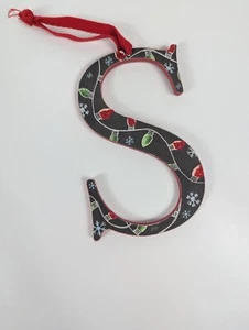Primitives by Kathy oversize inicial "S" madera adorno de Navidad - Imagen 1 de 4