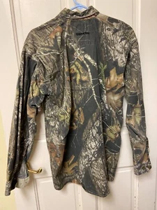 Mossy Oak Shirt Mens M Button Down Long Sleeve Duck Blind Hunting Camo - Picture 1 of 3