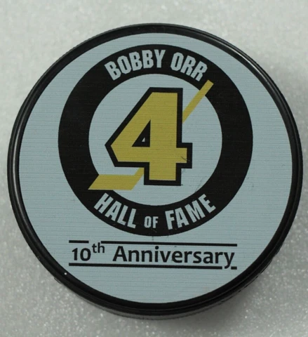 Boston Bruins Bobby Orr Hall of Fame 10th Anniversary Hockey Puck Cover
