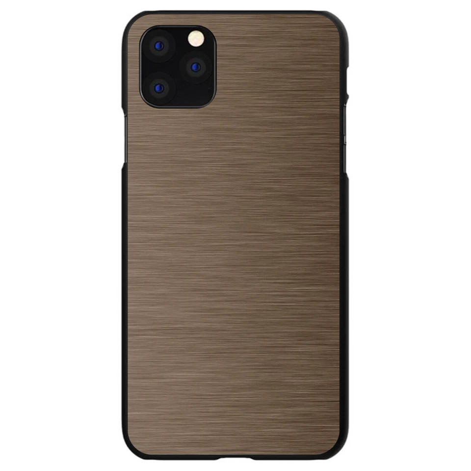 Hard Case Cover for iPhone / Samsung Galaxy Brown Stainless Steel Print - Image 1 of 1
