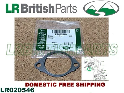 GENUINE LAND ROVER EGR INLET GASKET RH RANGE ROVER DISCOVERY LR4 SPORT LR020546 - Image 1 of 4
