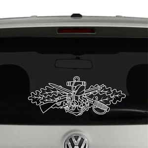 Seabee Combat Warfare Vinyl Decal Sticker - Picture 1 of 2
