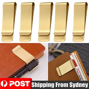 5XStainless Steel Money Clip Cash Clip Metal Clips for Men and Women Portable AU - Picture 1 of 12