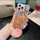 Women handmade Glitter Bling Sparkle Peacock back Case phone cover #1