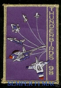 1998 US AIR FORCE THUNDERBIRDS TEAM PATCH THUNDERBIRD! - Picture 1 of 1
