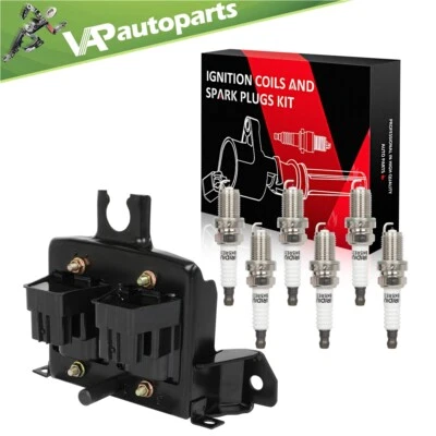 Juego de bobinas de encendido y bujías UF343 para Mazda Miata L4 1999-2000 1,8 L Foto 1 de 4