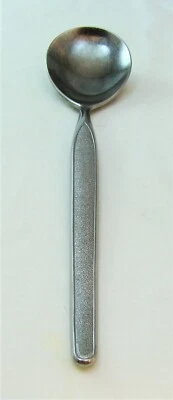 Cuchara sopera ovalada Nasco acero inoxidable barrida por la arena 7 3/4" LEER Foto 1 de 4