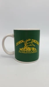 John Deere Coffee Cup Mug Green White Yellow Moline, Ill Gibson - Picture 1 of 12