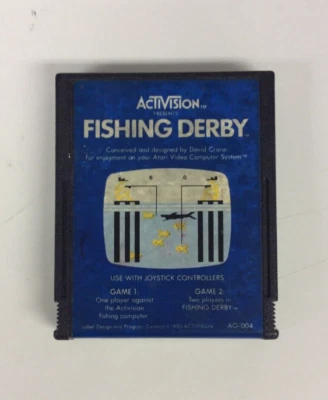 Fishing Derby (Atari 2600, 1980) Authentic Cartridge Only - Image 1 of 4