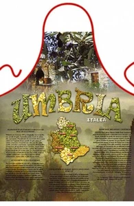 Umbria, Italy Kitchen Apron, Beautiful Colors and Design, Made in Italy - Picture 1 of 2