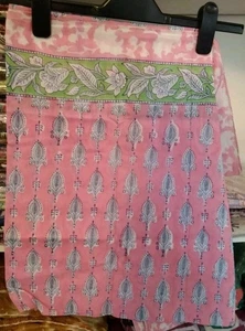 Hand Block Print Indian Cotton Oversize Scarf, Sarong, Throw, Beach Cover, - Picture 1 of 3