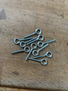 10 Stück kleine Schraubhaken M3x20 mm Ösen Ringschraube verzinkt  / Nr.119 - Bild 1 von 3