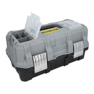 Caja de almacenamiento de herramientas de plástico de 3 bandejas para reparación eléctrica de electricista - Imagen 1 de 12