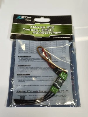 Mantis Slim Brushless ESC 15A Switch BEC with BEC ouput 2A/5V for F3P Airplan... - Image 1 of 4
