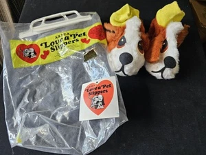 1978 Vintage Original Love A Pet Kinder Hausschuhe - A.S.P.C.A Größe 7/8 - Bild 1 von 4