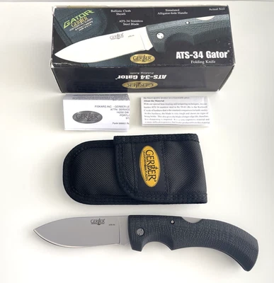 Cuchillo Plegable Gerber 06064 Gator ATS-34 EE. UU. Foto 1 de 4