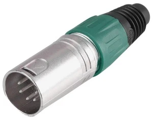 PRO SIGNAL - 5 Polige XLR Plug, Groen - Afbeelding 1 van 1