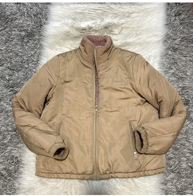 Chaqueta acolchada tostada con forro Sherpa reversible talla: S talla más pequeña mediana Foto 1 de 2