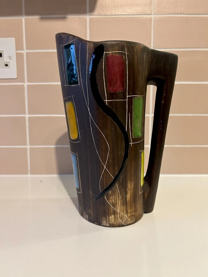 Spanish Mid Century 50s Large Jug Vase - Image 1 of 4