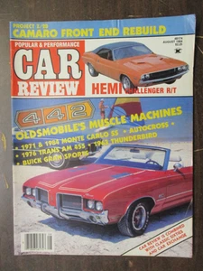 POPULAR & PERFORMANCE CAR REVIEW MAGAZINE AUGUST 1984 OLDS 1971 MONTE CARLO SS - Picture 1 of 2