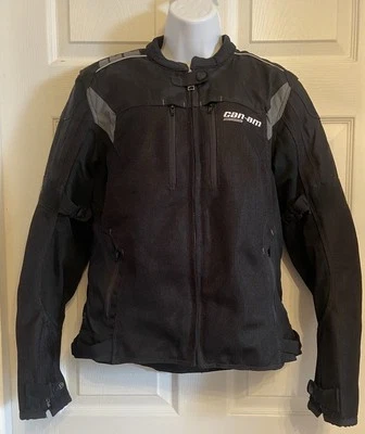 Chaqueta de motocicleta BRP Can-Am negra con cremallera para mujer - talla S/M Foto 1 de 4