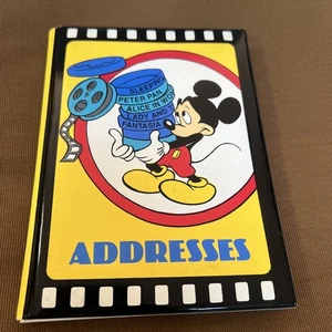 Vintage Disney Mickey Mouse Vinyl Telefon Puffy Cover Adressbuch - Bild 1 von 6