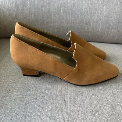 Dolcis Women’s Leather Heel Loafers NWOT - Size 7 Foto 1 de 4