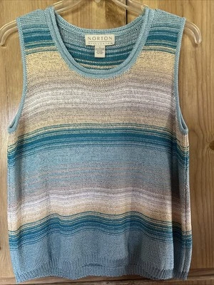 Norton McNaughton Women’s Sleeveless Lightweight Sweater Size XL - Image 1 of 4