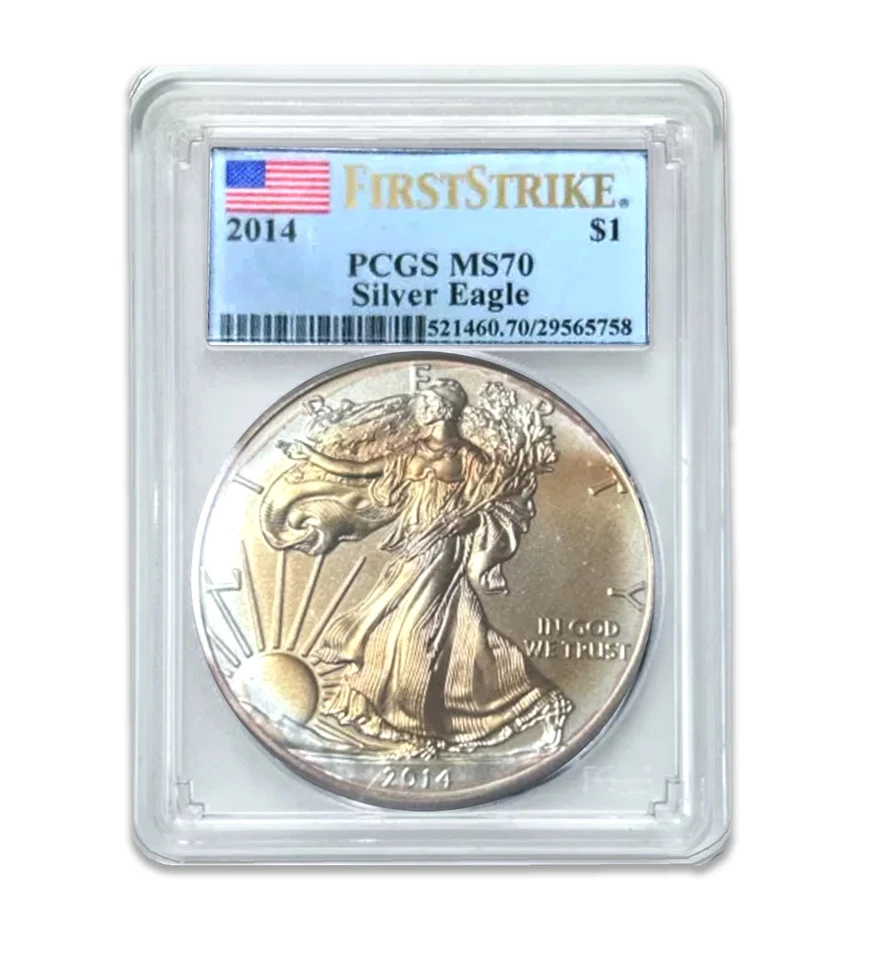 American Silver Eagle MS70 2014 $1 PCGS - First Strike Foto 1 de 1