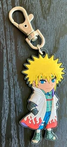 Naruto Shippuden 4th Hokage Chibi Minato Rubber Keychain Viz Media - Picture 1 of 4