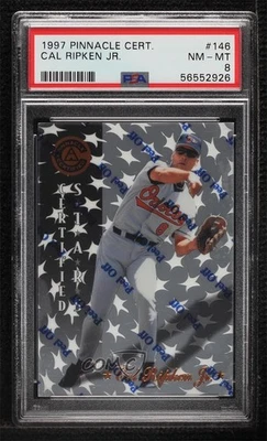 1997 Pinnacle сертифицированный Cal Ripken Jr No146 PSA 8 HOF - Изображение 1 из 2