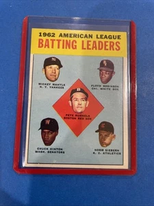 1963 Topps A.L. BATTING LEADER MICKEY MANTEL - Bild 1 von 15