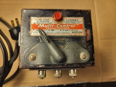 Transformador multicontrol Lionel vintage tipo 1042 75 vatios probado funciona bien Foto 1 de 4