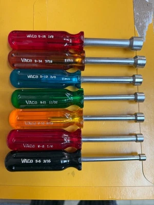 JUEGO DESTORNILLADOR TUERCA VACO 3/16 A 1/2 Foto 1 de 3