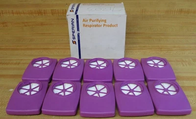 10-Sperian LP100 Replacement Respirator Cartridge Particulate P100 Filters NIOSH - Image 1 of 4