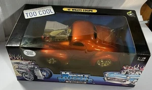Muscle Machines 41 Willy's Coupe 1:18 scale California Too Cool 2001 - MIB - Picture 1 of 7