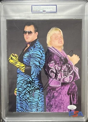 Greg Valentine Brutus Beefcake AUTO PSA DNA 8x10 WWE Photo Hard Signed Wrestling - Image 1 of 4