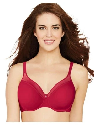 Sutiã Bali Feminino Comfort Revolution Underwire Vermelho Tamanho 36DD Estilo 3516 - Imagem 1 de 2