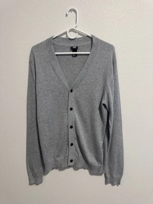 Cárdigan para hombre H&M 100 % algodón gris con botones talla M Foto 1 de 4