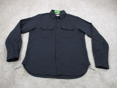 Rouge Territory Shirt Mens Medium Gray Flannel Cotton Blend Casual Button Up - Image 1 of 4