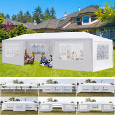 3x9M 7-Sides Garden Gazebo Canopy Waterproof Outdoor Party Wedding Tent Marquee