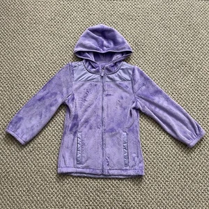 Cuddly Cozy Jacket Little Girls 7 Lavender Perfectly Soft /Warm Plush Fleece - Picture 1 of 8