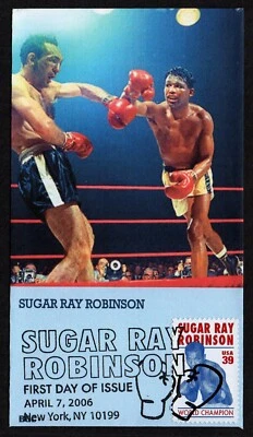 USA, SCOTT # 4020, BGC FDC COVER - WORLD CHAMPION BOXER SUGAR RAY ROBINSON 2006 - Image 1 of 2