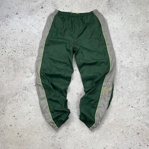 Vintage 2000s Nike Nylon Pants Swoosh Logo Mens Color Green Size L - Picture 1 of 9