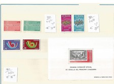 L) Francobolli Andorra Francia MNH ** con foglietto
