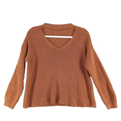 Женщин расслабленный свитер размер M (8-10) повседневный осени зимы сожгли красный оранжевый - Изображение 1 из 4