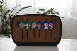Case Nixie tube clock with IN-17 tubes style Remote Motion Sensor Temperature - Picture 1 of 29
