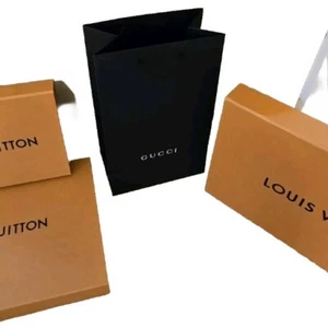 3x Louis Vuitton Empty Box + 1 Gucci Bag - Good Condition - Foto 1 di 9